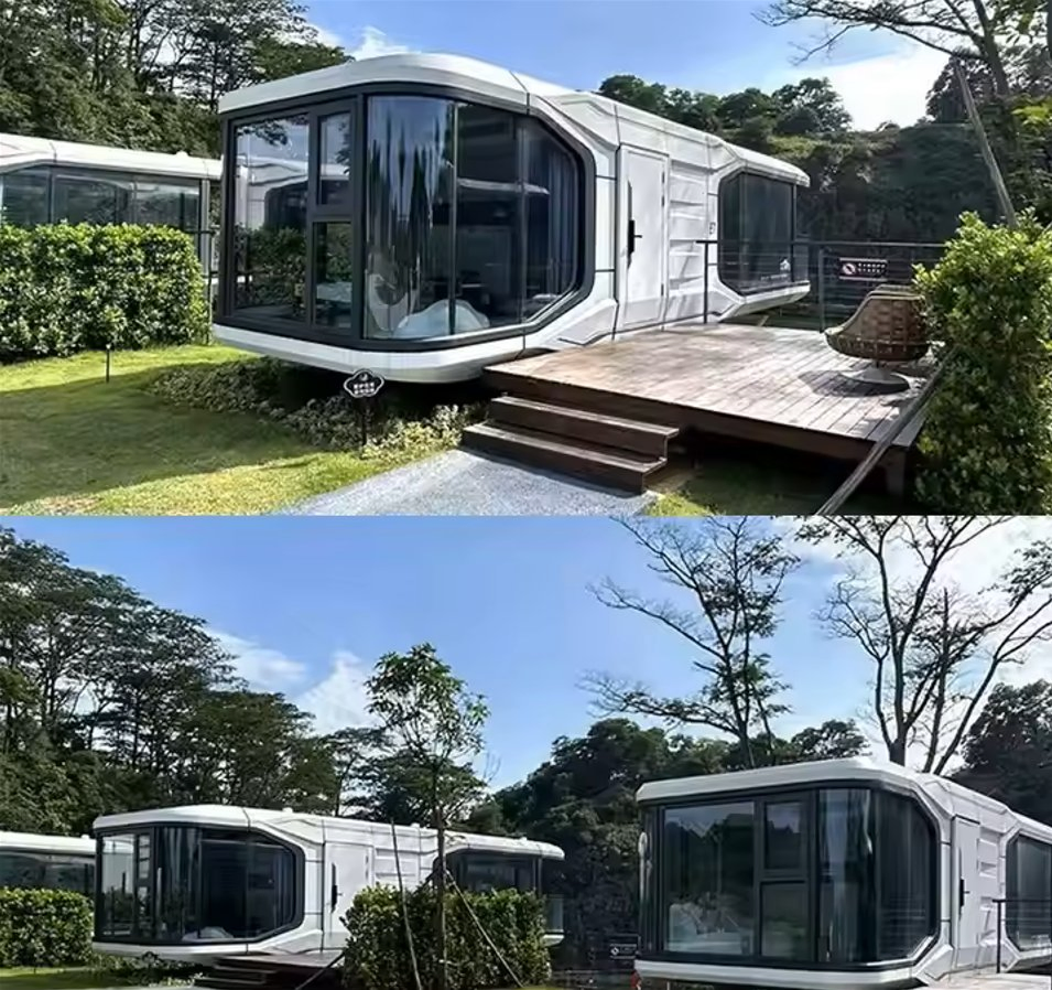 Space Capsule Tiny Complete Prefab House China Factory Custom Prefabricated Container House