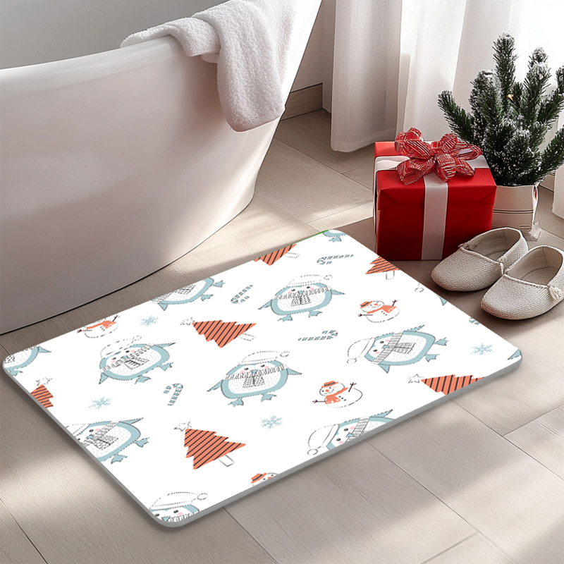 Wholesale Eco Friendly Luxury Bath Mat Carving Diatom Bath Mat Diatomaceous Stone Earth Mat for Bathroom