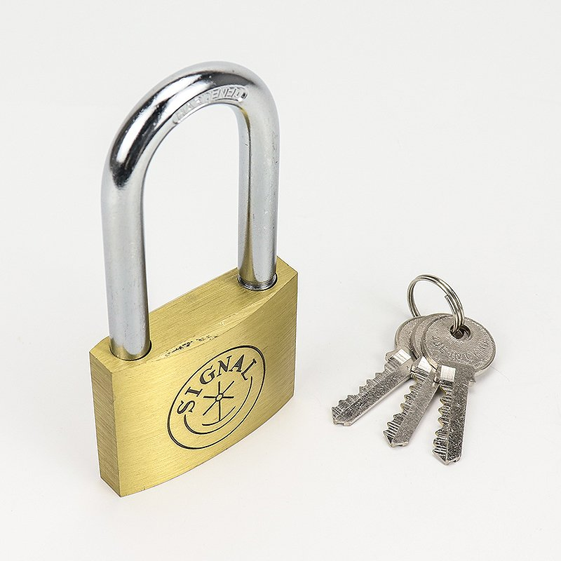 Long Shackle Safety Brass Cylinder Pad Lock Padlock 40mm