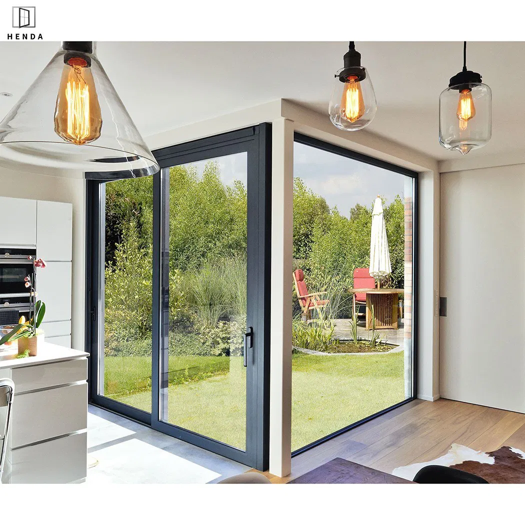 New Design America Stadard Modern Style PVC Waterproof Bifold Doors Windows Aluminum Interior Balcony Glass Sliding Door