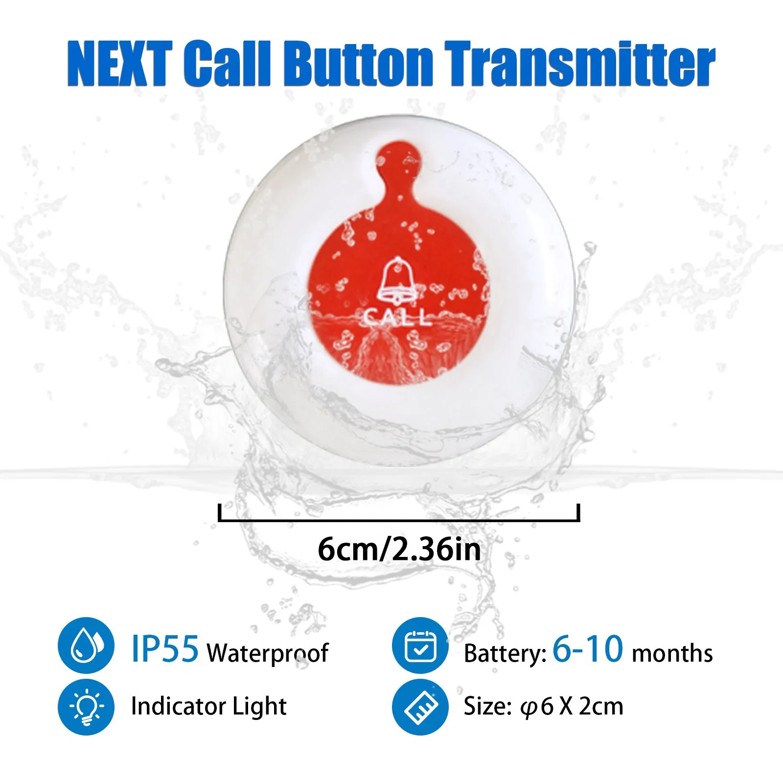 Restaurant Wireless Order System with Menu Holder Wireless Waiter Call Button