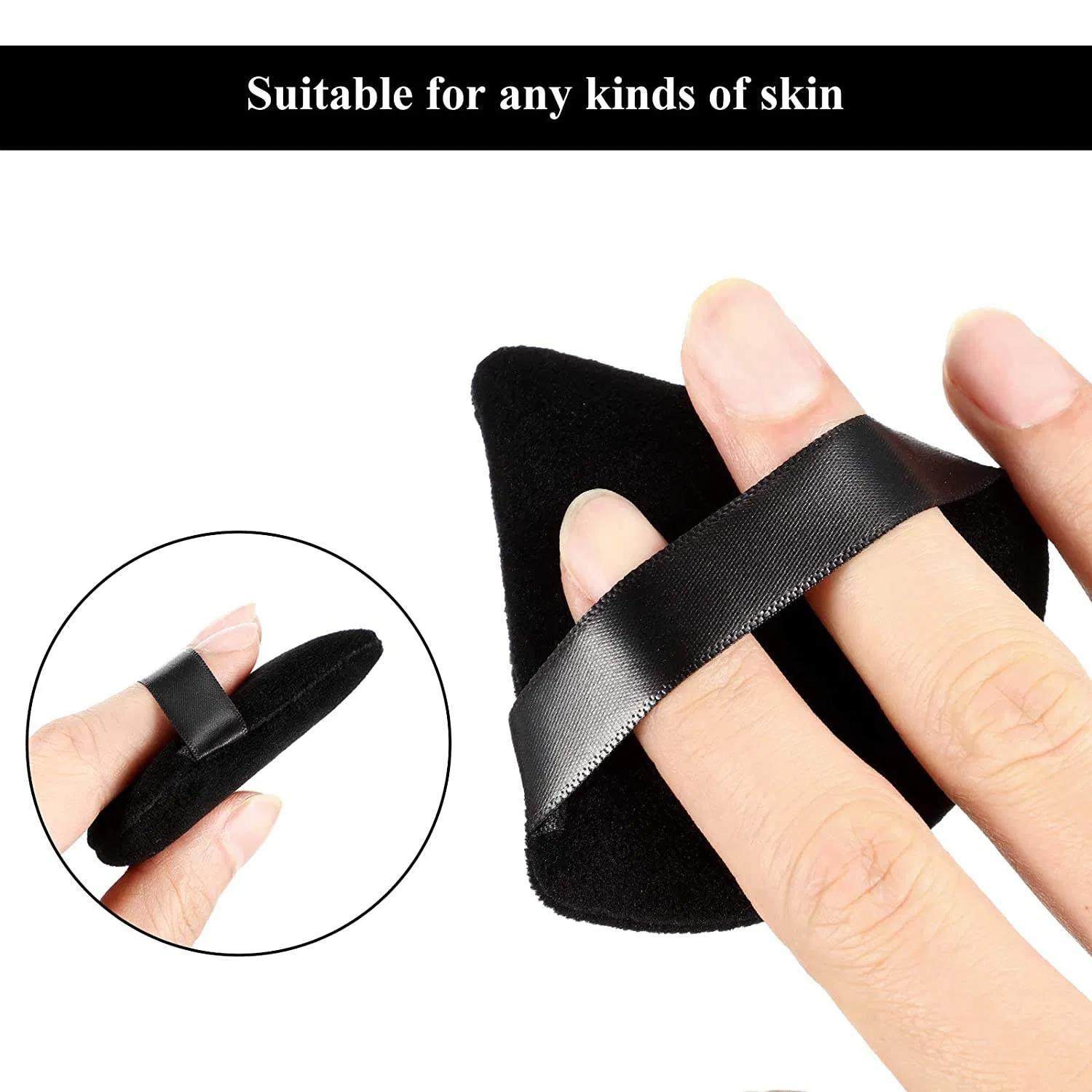 Wholesale 12PCS Triangle Makeup Puff Ultra Soft Powder Puff Makeup Sponge Loose Mineral Powder Wet Dry Triangle Powder Puff