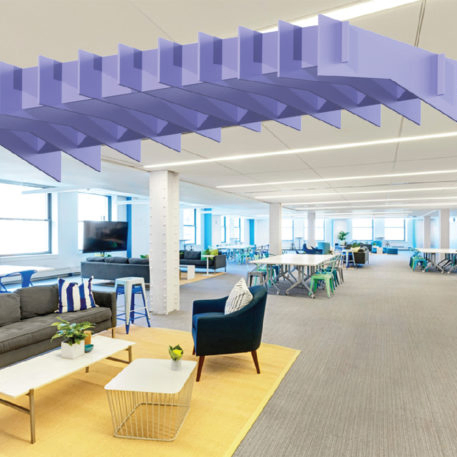 Fireproof Polyester Acoustic Baffle Ceiling Panels for Office Spaces