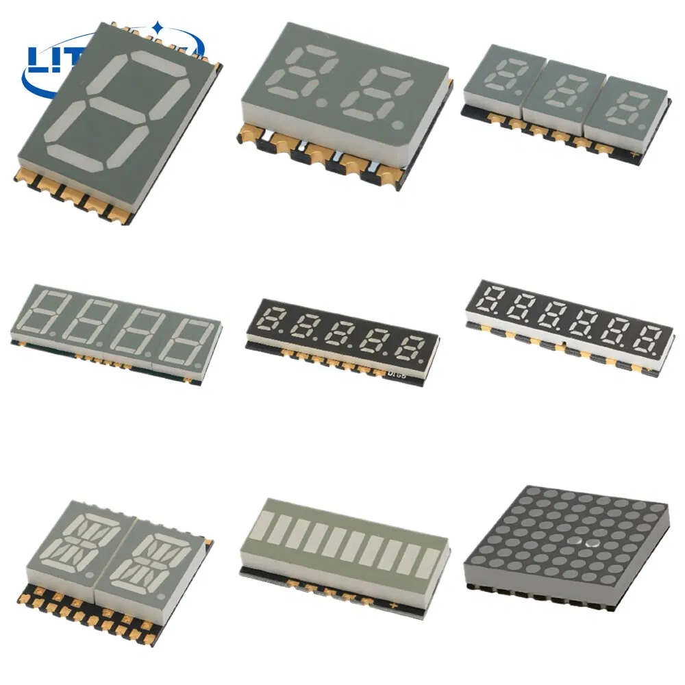1, 2, 3, 4, 5 Digit 7 Segment Display for LED Digital Display in Red, Green, Yellow, Orange, Blue or White