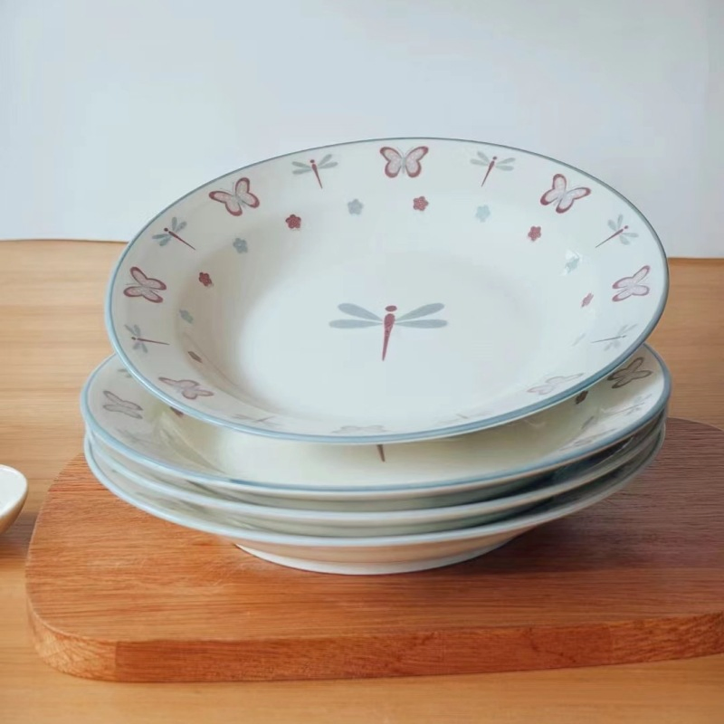 9"Soup Plate Bowl Pad Printing Decals Porcelainware Ceramics Tableware