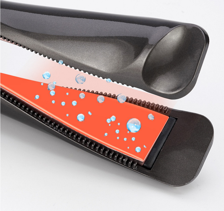 New Arrival Professional 2-in-1 Ceramic Electric Hair Curler and Straightener Portable Rotating Magic Twist Flat Iron with Instant Heating & Digital LCD
