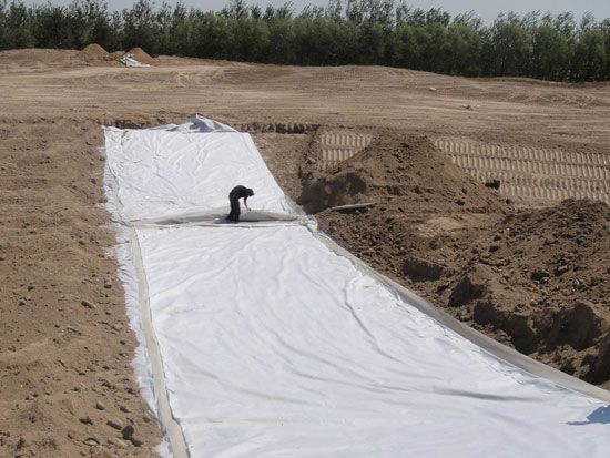 Polyester Reinforced Fabric Non Woven Geotextile for Road Railway Construction
