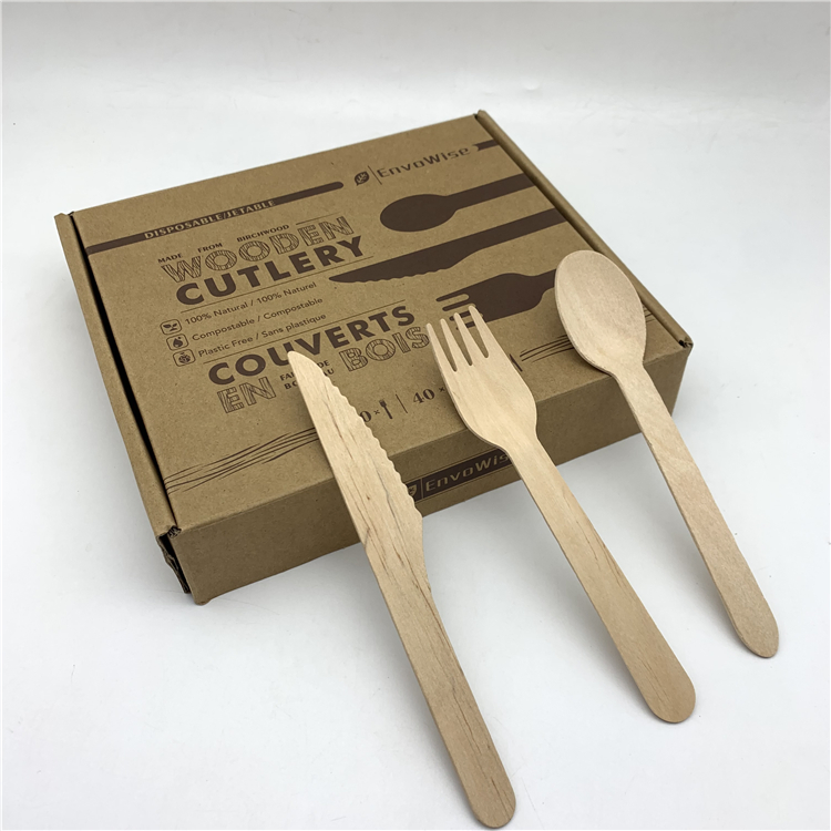 100% Wooden Cutlery Set Hot Sale Cutlery