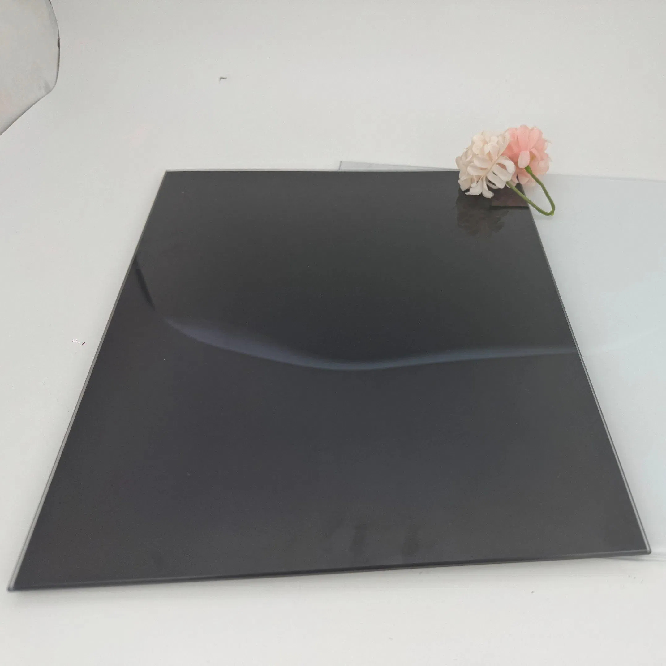 4/5/6mm Black Painted Glass Lacquered Glass
