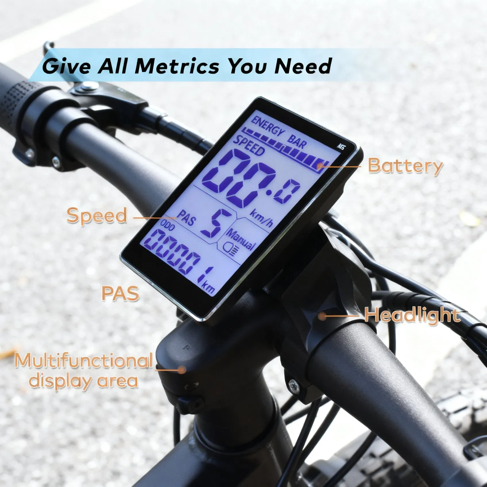 Tough Bike Speedometer for off-Road Adventures with Speed Mileage Computer