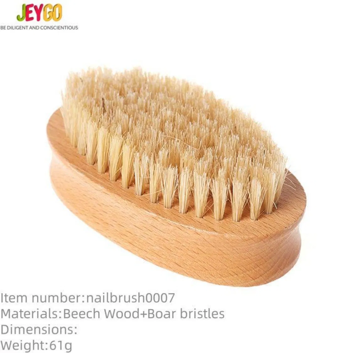 Custom Wholesale Wooden Natural Sisal Nail Dust Cleaning Brush