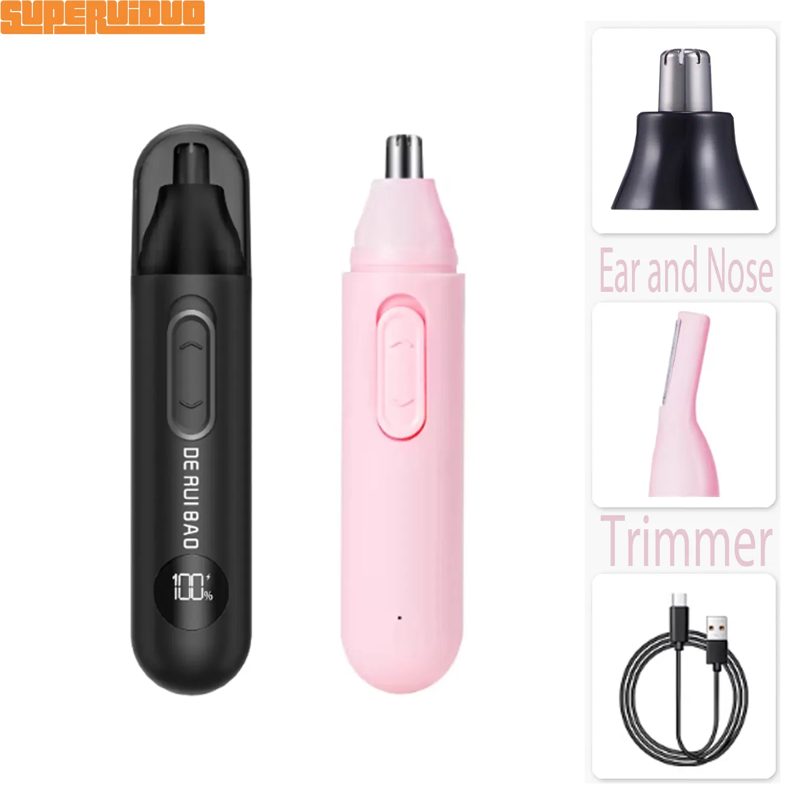Safe Rounded Tip Nasal Protection Ear and Nose Trimmer