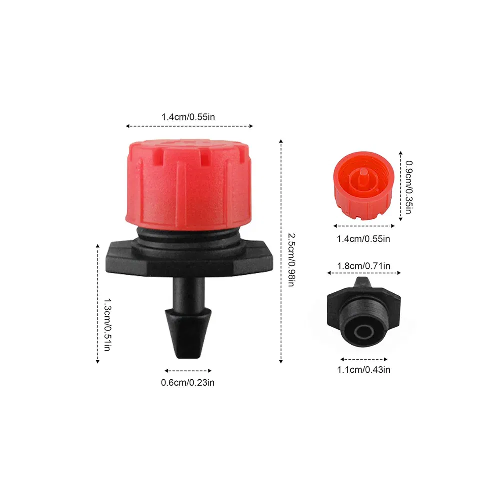 Large Eight-Hole Green Drip Head Irrigation Watering Micro-Spray Head Can Be Disassembled to Freely Adjust The Flow Size of The Micro-Nozzle