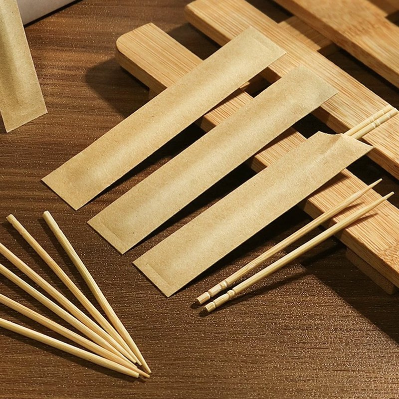 Wholesale Disposable Bamboo Toothpicks Hotel Restaurant Kraft Paper Packaging Bamboo Toothpicks with Individual Wrapped