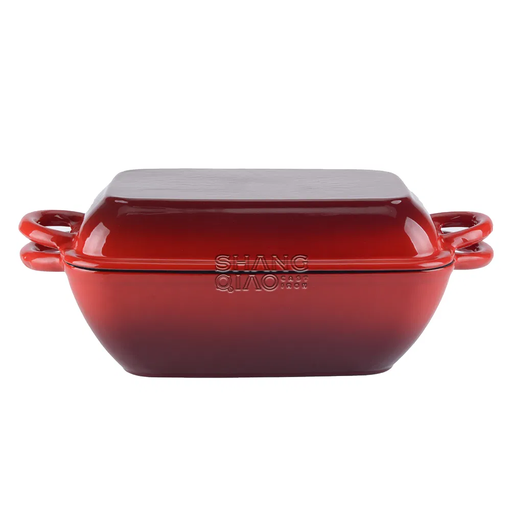 Эмалированная чугунная хлебопечка с крышкой