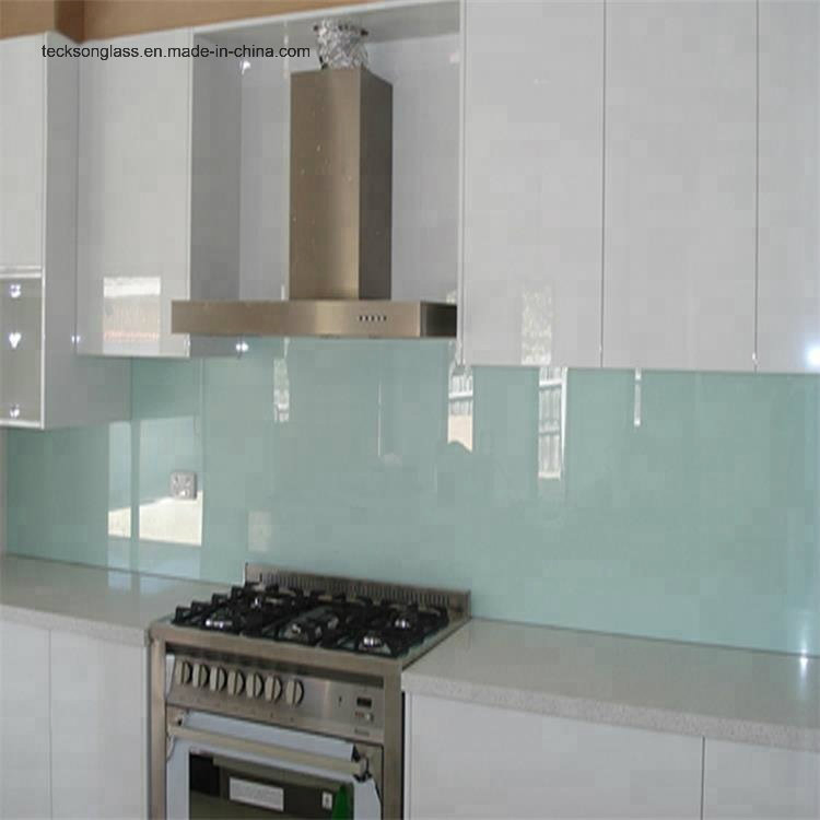 3-12mm Green /Blue Super White Lacquered Glass for Building