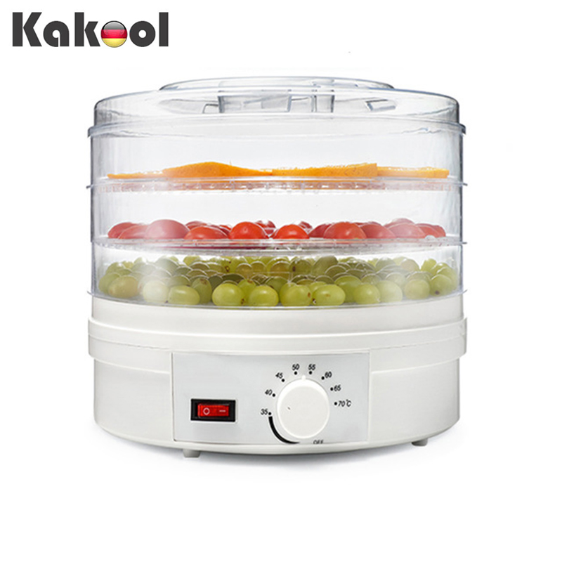 3 Layers Mini Home Knob Control Fruit Dryer Food Dehydrator