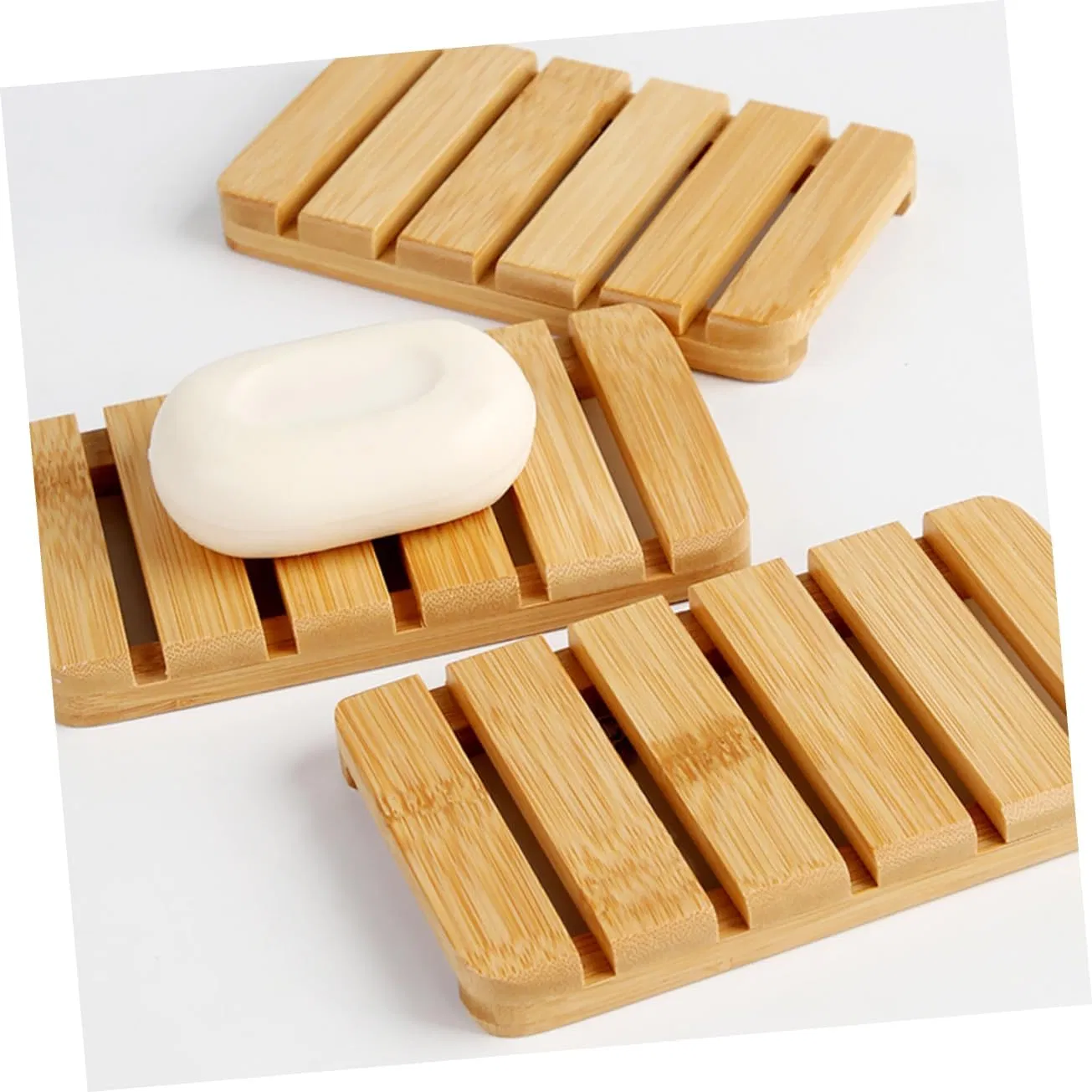 Мыльница из бамбука, 2 шт, минимализм