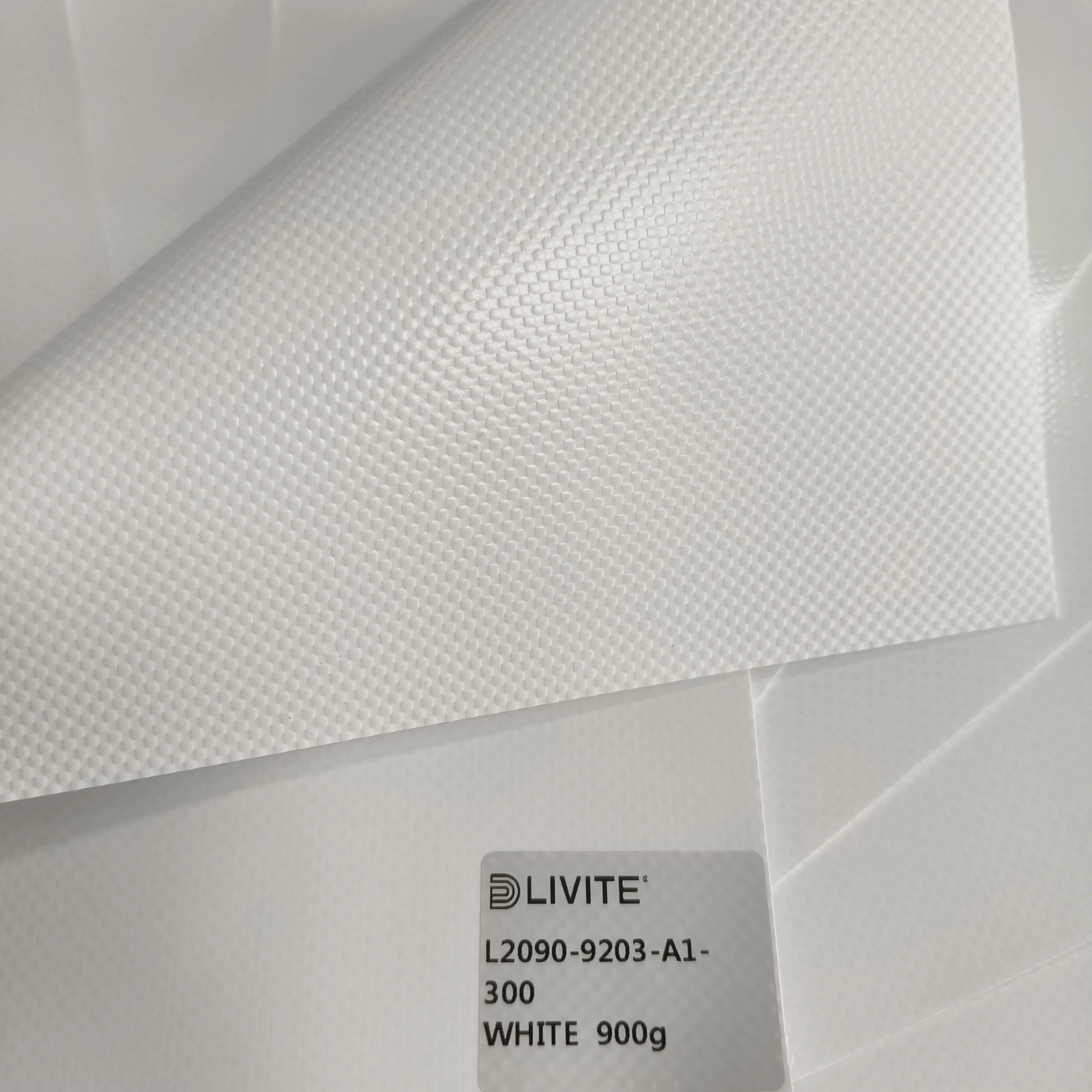 Heavy-Duty 900GSM Waterproof White PVC Tarpaulin for Outdoor Use