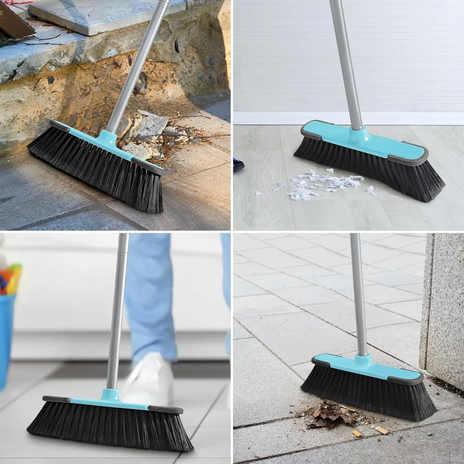 Guaranteed Quality New Low Price Colorful Plastic Sweeping Broom Household Soft Plastic Broom Head