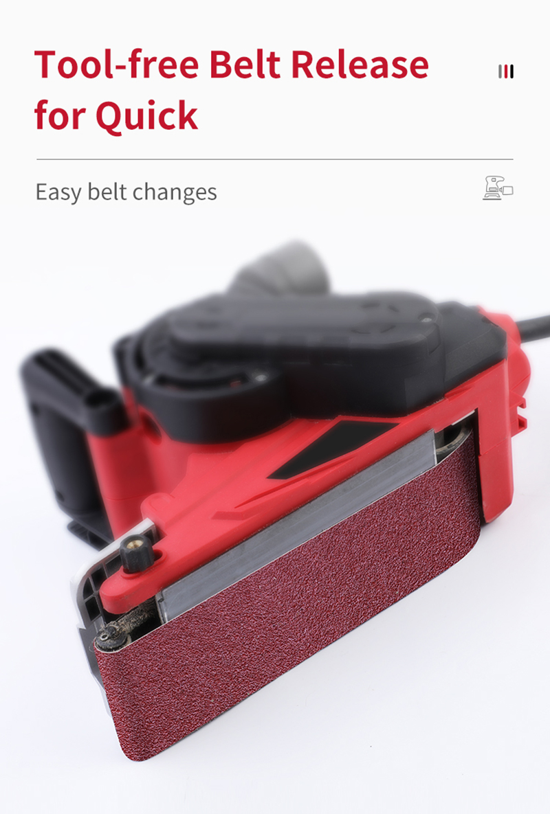 1010W Belt Sander Grinder 533*76mm Wide Mini Electric Portable Belt Sander
