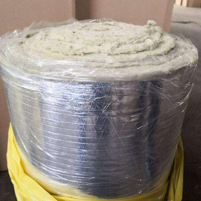 80kg/M3 Density Rock Wool Blanket with Galvanized Wire