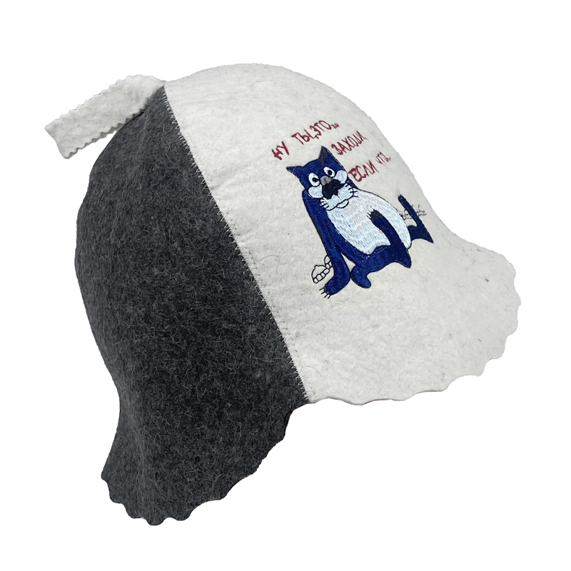 Manufacturer Wholesale Customized Sheep Wool Felt Sauna Hat - Japanese Style & Russian Banya Hat with Logo Unisex for Men & Women