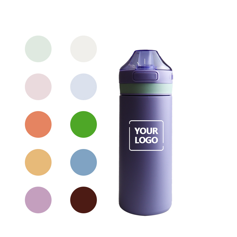 Термокружка вакуумная 350 мл с трубочкой