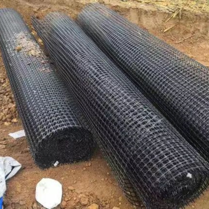 Soft Road Foundation Reinforcement PE Biaxial Geogrid for Slope Protection