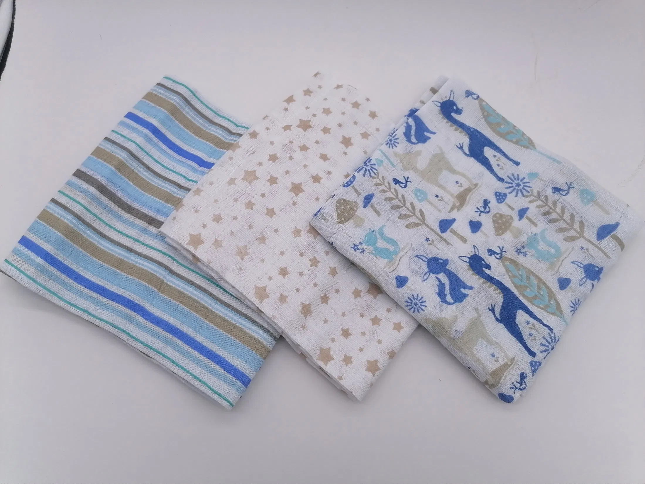 Custom Design 100% Cotton Muslin Baby Diapers