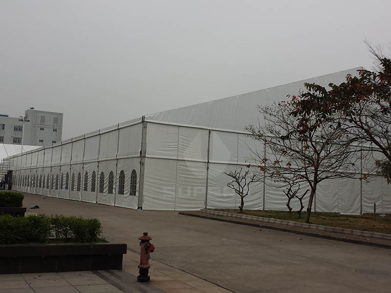 Custom Large Aluminum Frame Curve Marquee Canopy Tent for Tennis Court Roof