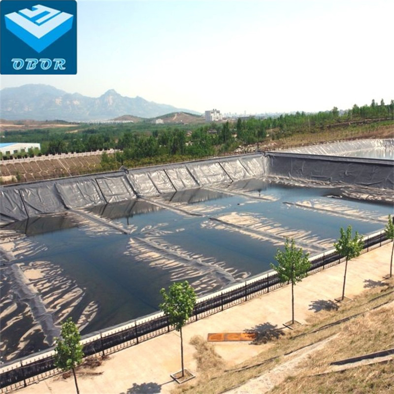 Waterproof Plastic HDPE Black Geomembrane Pond Lining for Wastewater Treatment