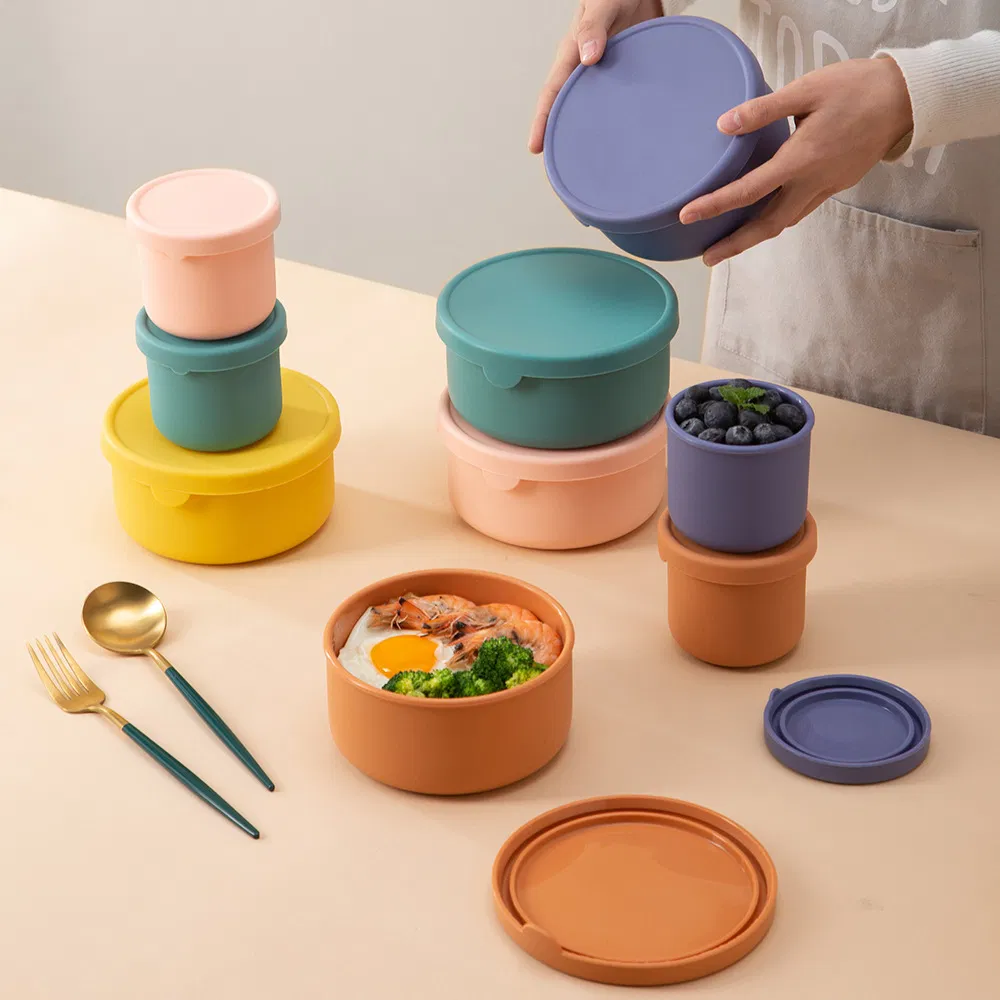 Silicone Fresh Box Refrigerator Fresh Bowl Bento Box
