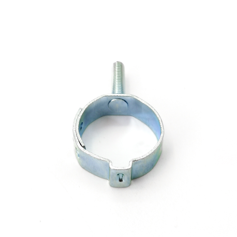 Single Ear Clamp with Nail Galvanized Steel 1-Ear Clip for Car Airbags