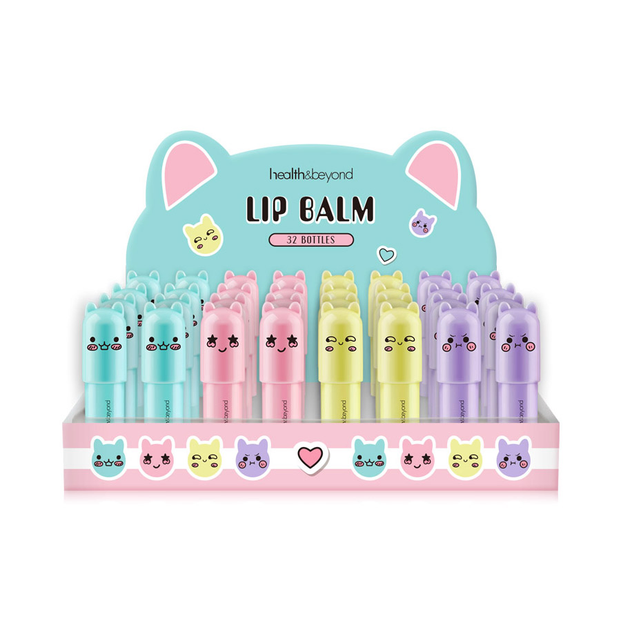 OEM Factory Natural Organic Moisturing Hydrating Flavored Watermelon Shape Ball Lip Balm for Dry Skin