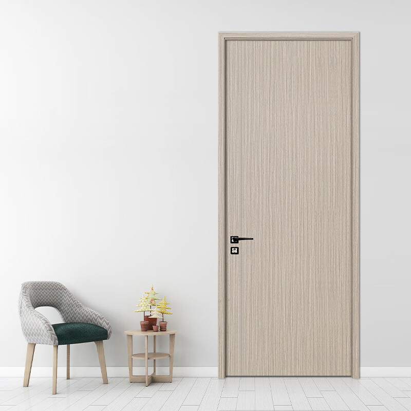 Modern Minimalist Paint-Free Solid Wood Door