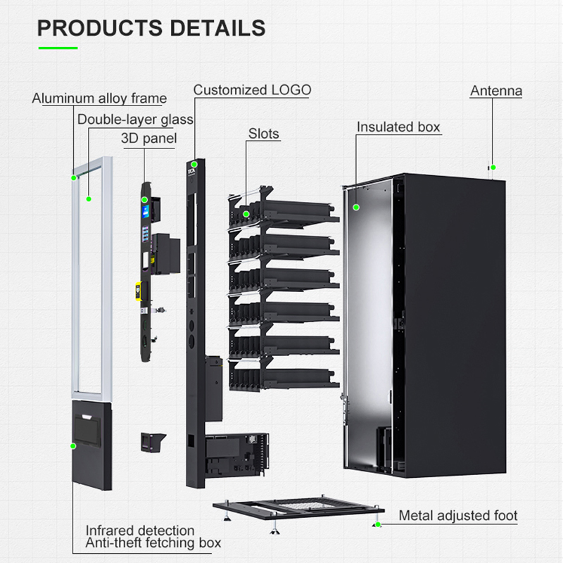 Tcn New Automaten Vending Machine Combo Snack and Drink Vendor Machine Cheap