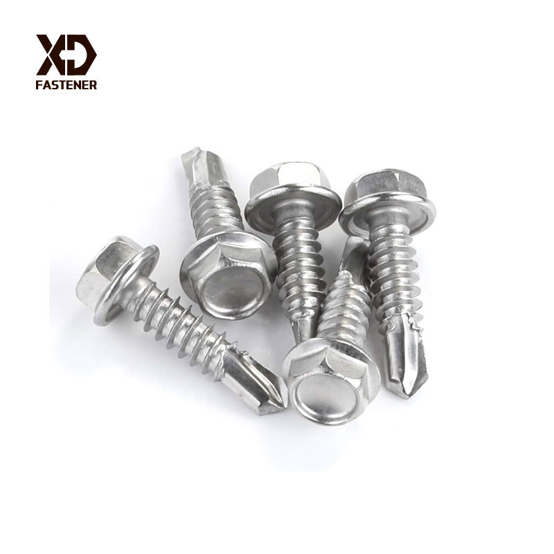 #8 Hex Washer Head Self Tapping Sheet Metal Tek Screws Self Drilling Screw