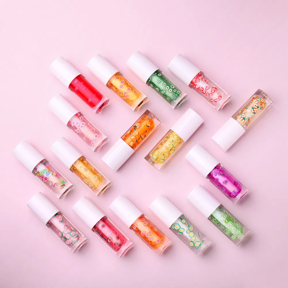 Custom Logo Lip Care Gloss Vegan Natural Lip Oil Private Label Wholesale Bulk Makeup Fruit Lipgloss