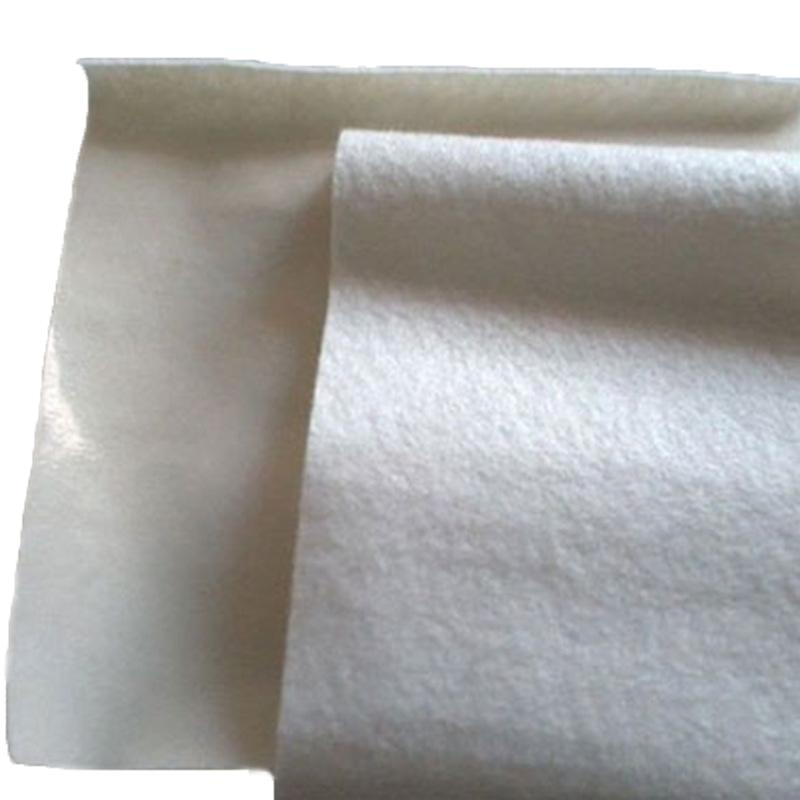 Anti Chemical Corrosion Anti- Infiltration One Layer of Polyester Mat/PE Membrane Composite Geotextile Mat