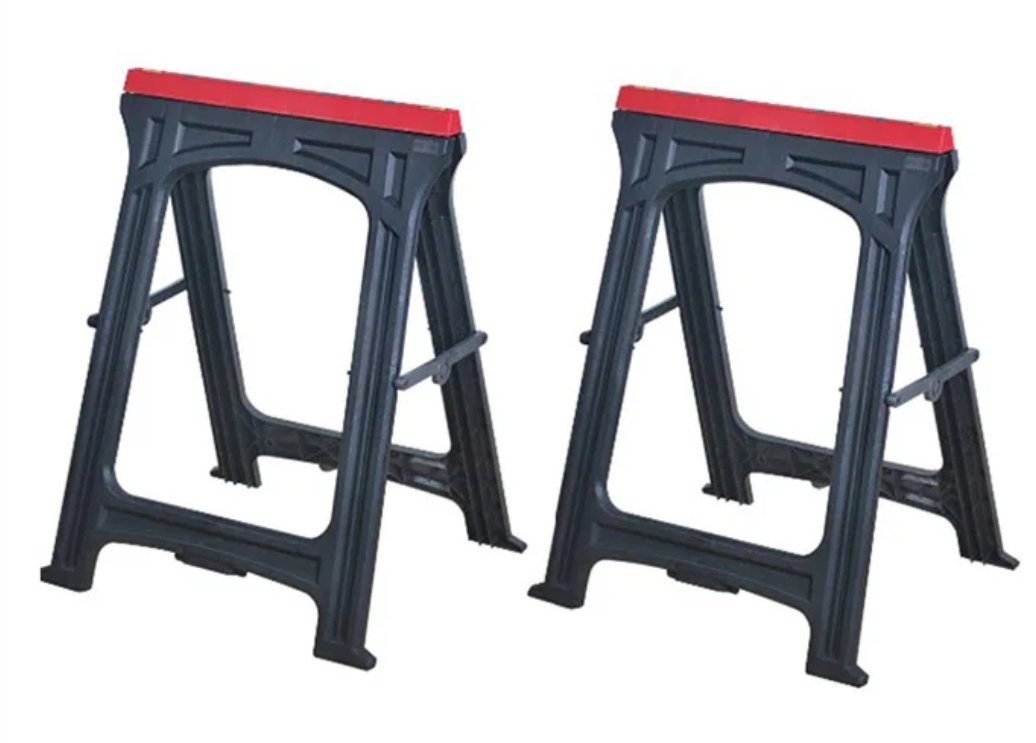 Customized Height Adjustable Hardware Plastic Eaportable Folding Sawhorsesy Folding Sawhorse