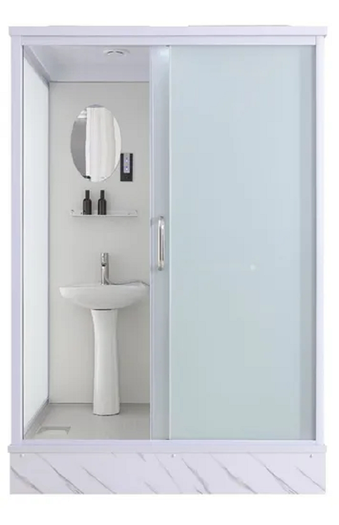 Prefab Toilet Bathroom All in One Bathroom Glass Shower Cabin