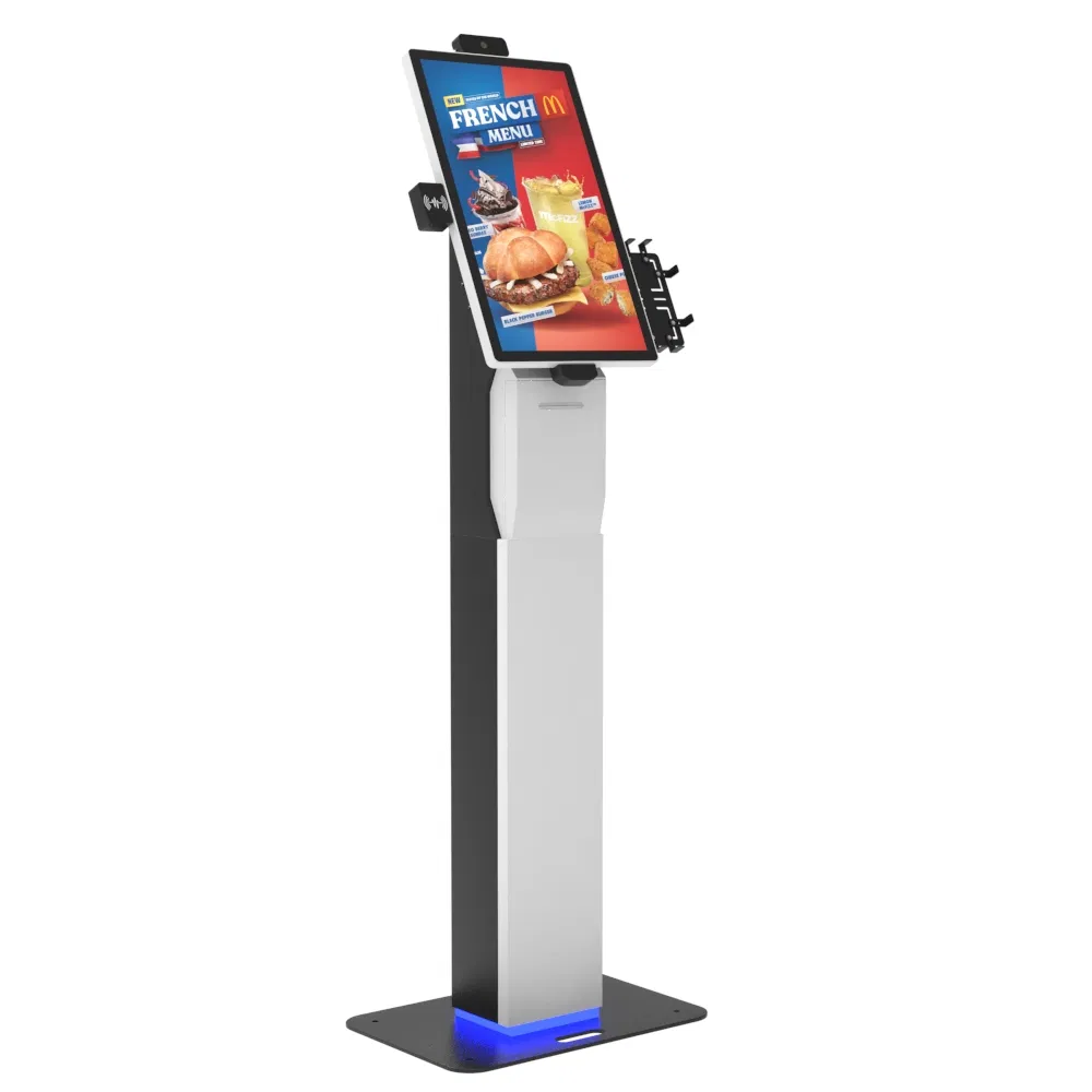 Floor Stand Wall-Mount Desktop Options Qr Scanner POS Touch Screen Printer Electronic Self-Service Screen Payment Terminal Kiosk