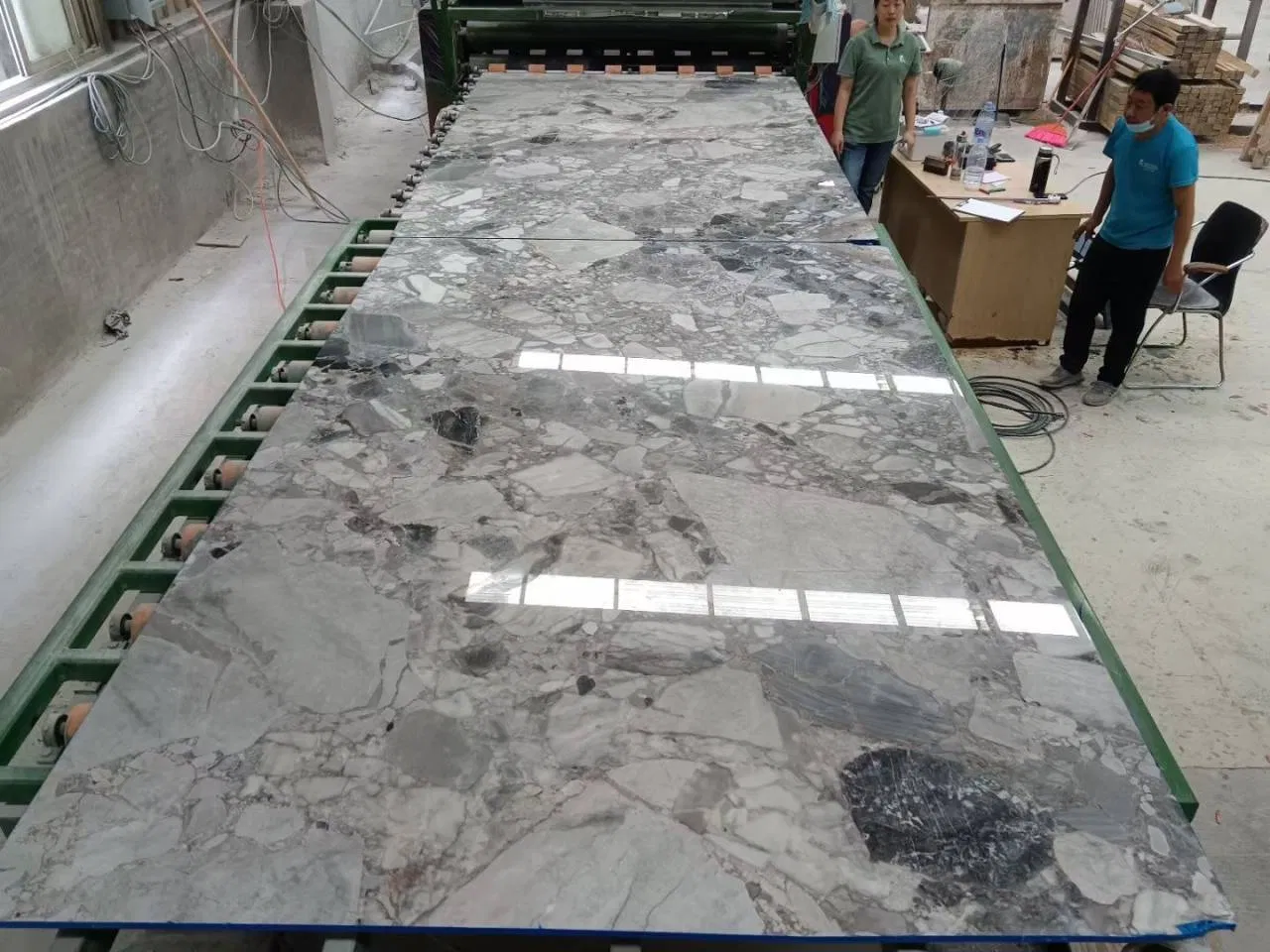 Wholesale Natural Stone Marble Slabs Panda Grey Color Marble for Kitchen Countertop/Bathroom/Floor Tile