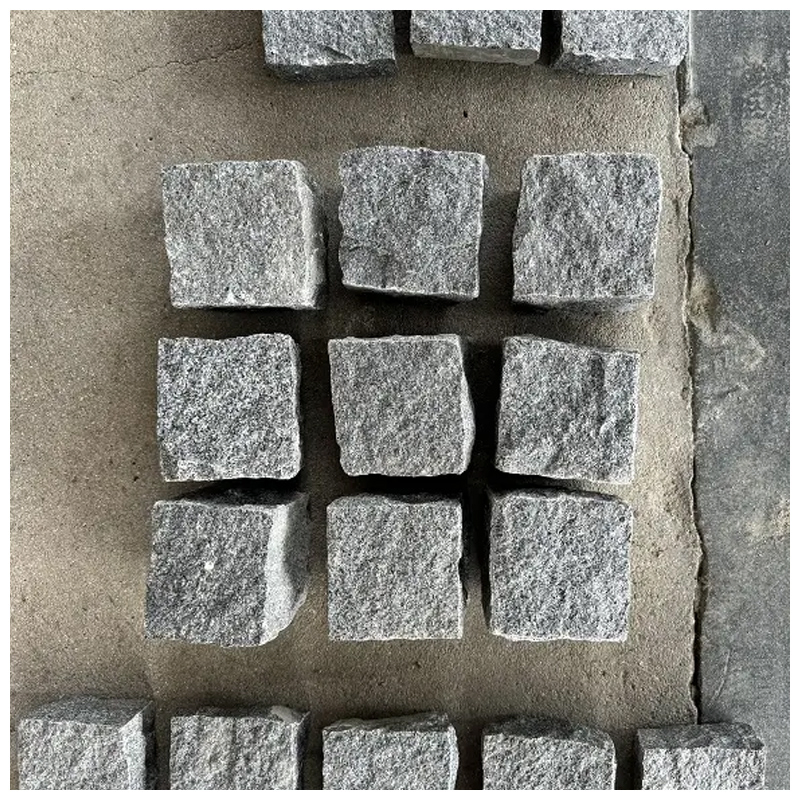 Chinese Dark Grey Granite G654 Outdoor Cubestone