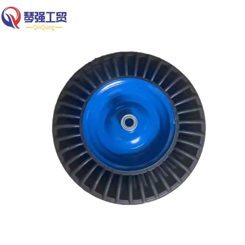 High Quality Metal Rim Tires 16X4.00-8 Heavy Duty Load Capacity 16 Inch Solid Rubber Wheels