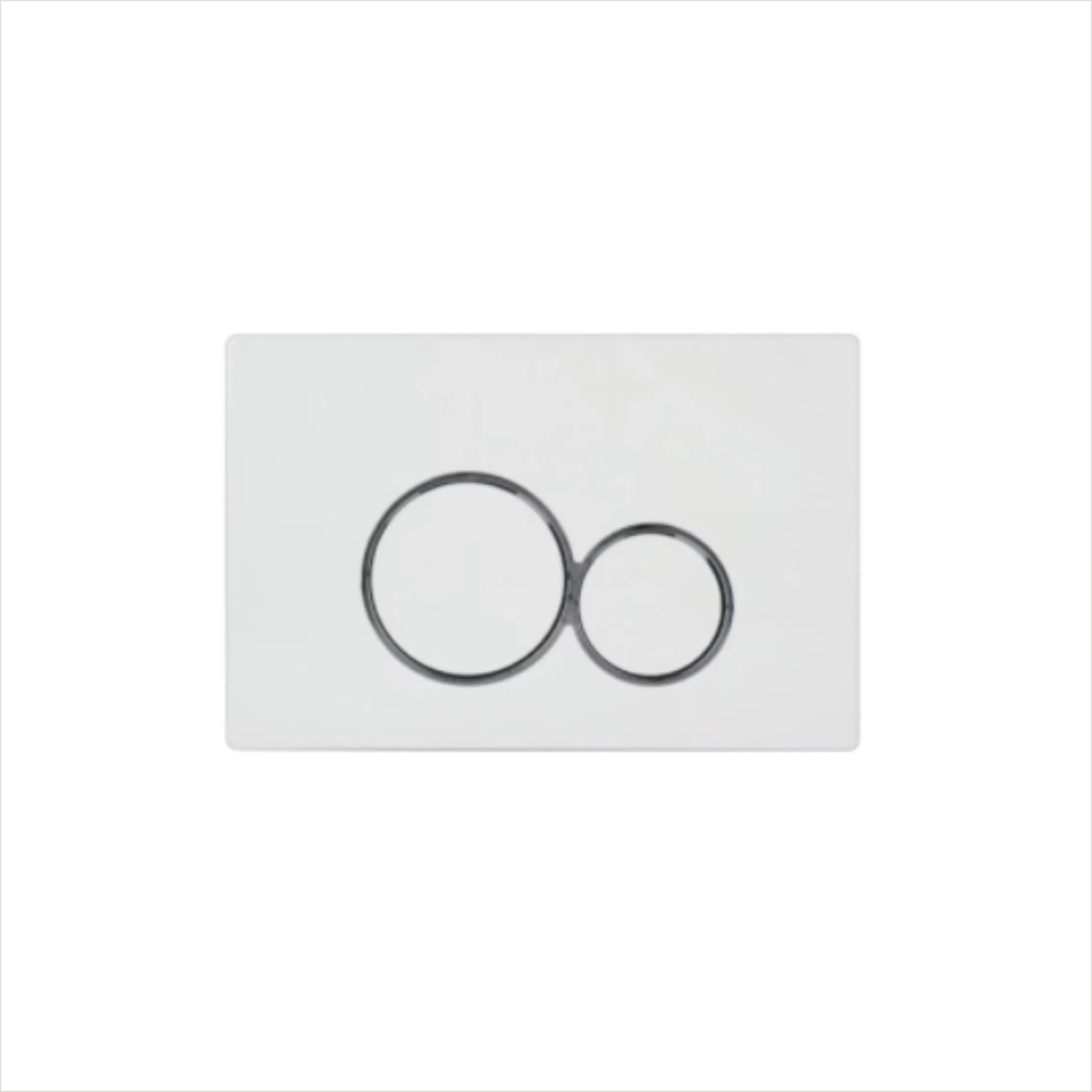 Double Round Button Plastic Hidden Flush Board