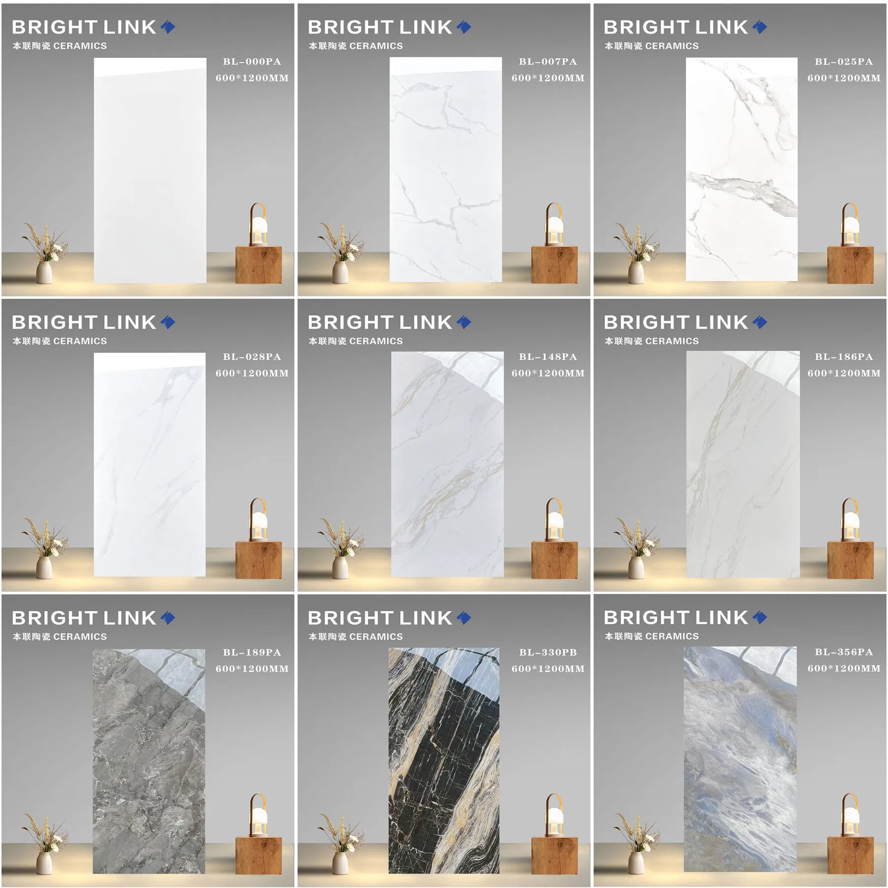 Foshan 600*1200mm with Deluxe Design Polish Glazed Porcelain Wall Floor Tile