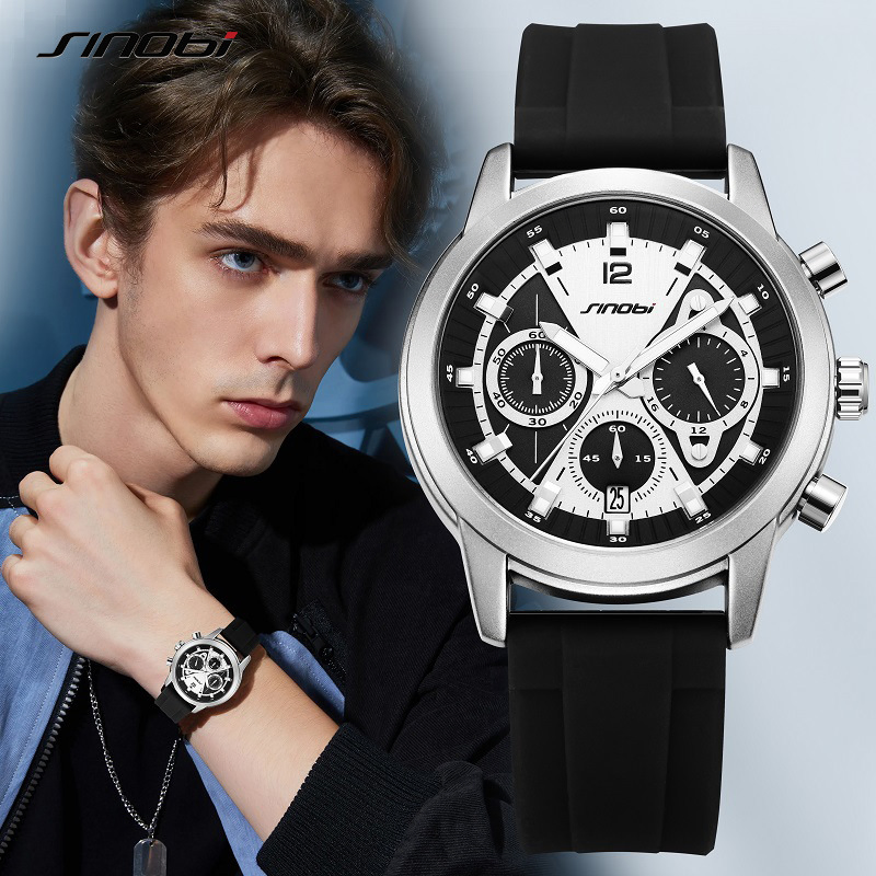 Hot-Selling Sinobo S9916g Neutral Waterproof Calendar Men's Multi Functional Quartz Watch