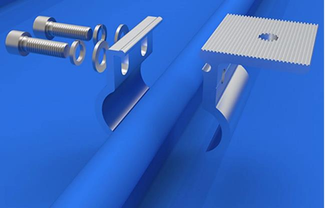 Pitched Metal Roof Solar PV Mounting Brackets with Kliplock Clamp